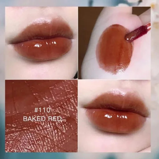 110-Baked Red Beauty Glazed Sangria Red Mirrored Lip Gloss