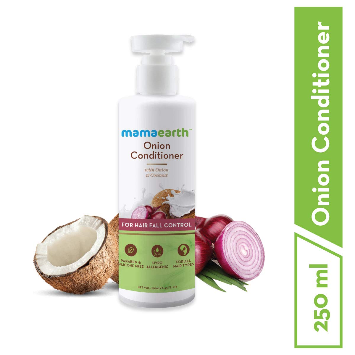 Mamaearth onion conditioner for hair growth & hair fall control with onion & coconut (250ml)