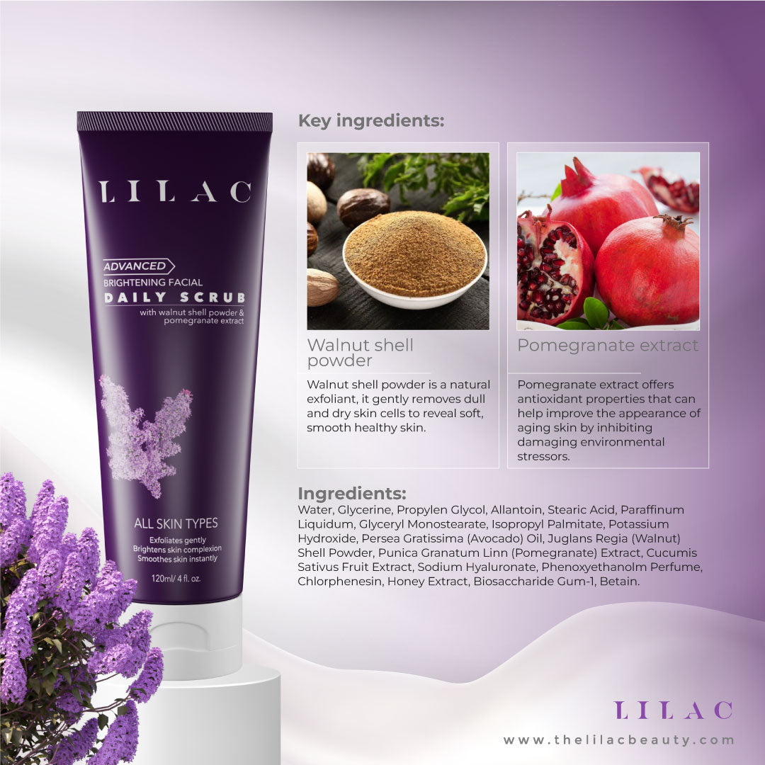 Lilac Advanced Brightening Daily Scrub (120ml)
