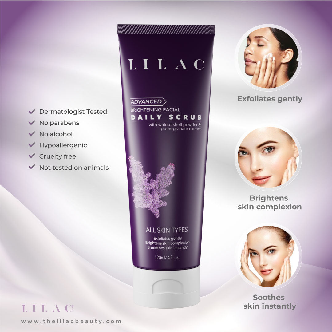 Lilac Advanced Brightening Daily Scrub (120ml)