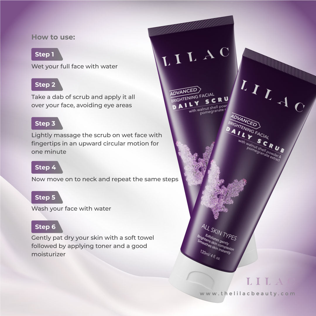 Lilac Advanced Brightening Daily Scrub (120ml)