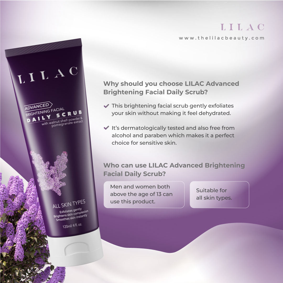 Lilac Advanced Brightening Daily Scrub (120ml)