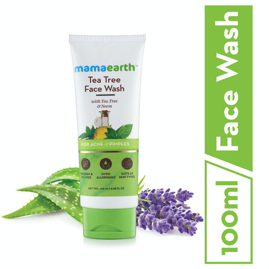 Mamaearth tea tree facewash for acne & pimples (100ml)