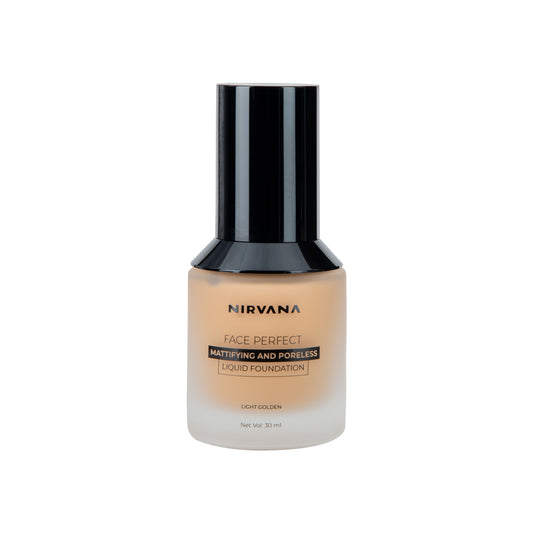 Nirvana Color Face Perfect Liquid Foundation – Light Golden (30ml)