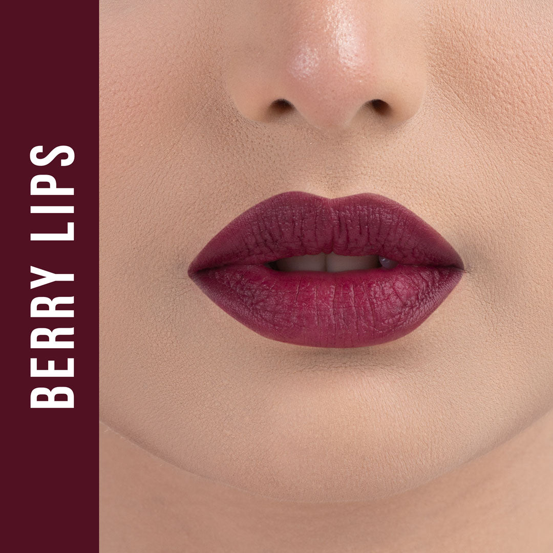 Nirvana Color Matte Bullet Lipstick – Berry Lips  B01