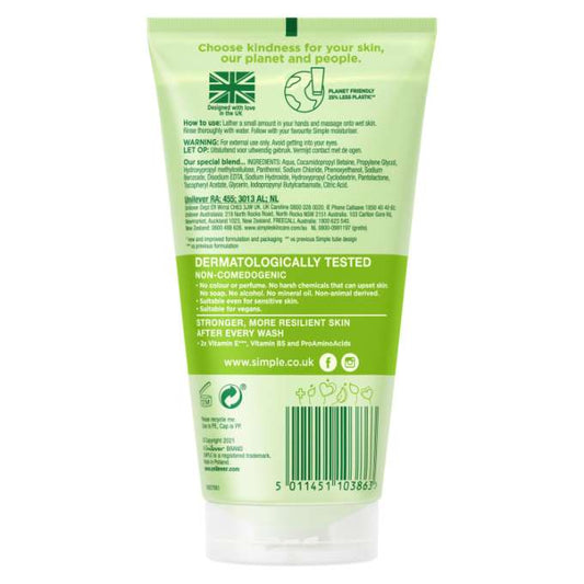 Simple Kind to Skin Refreshing Facial Gel Wash 150 ML